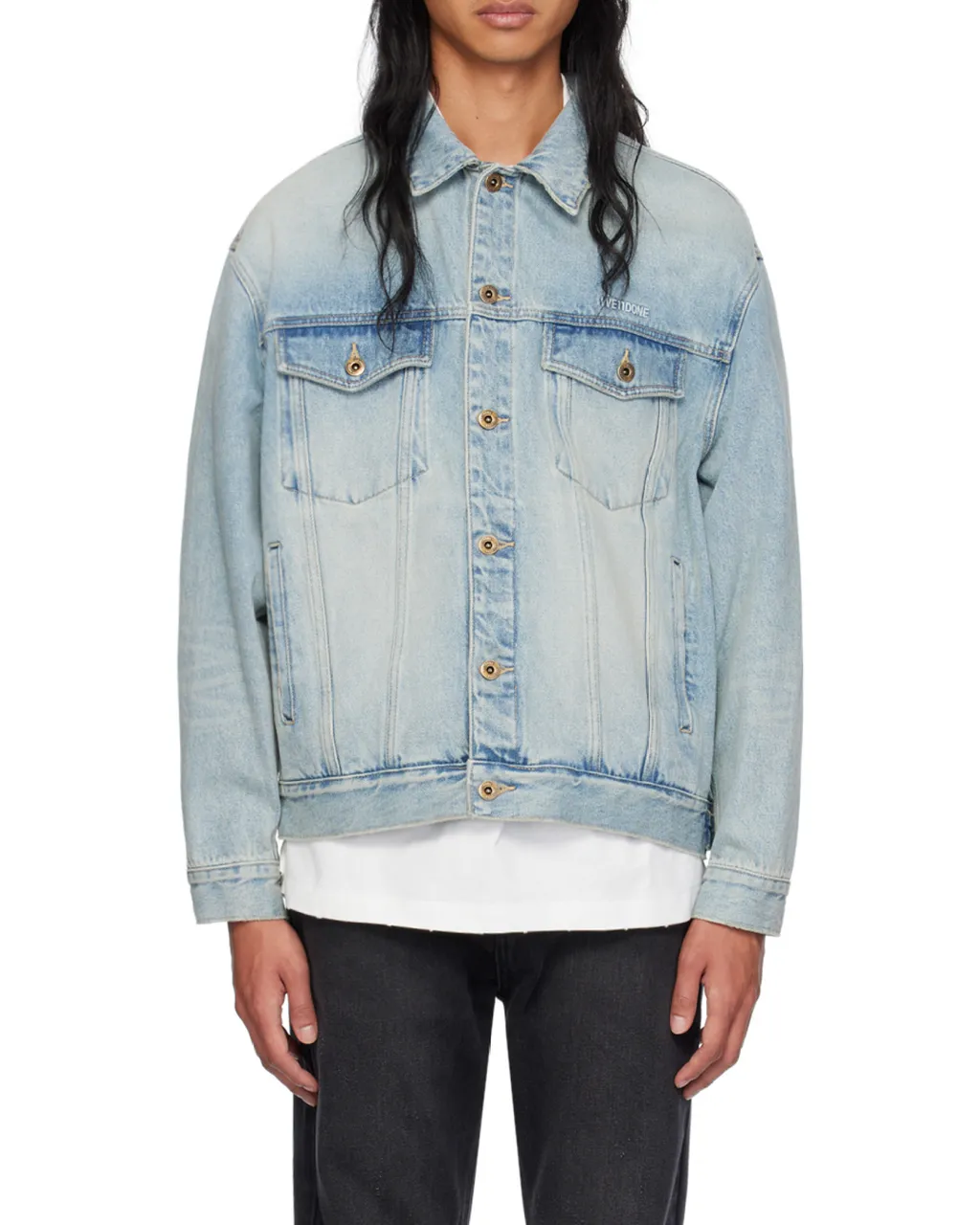 Embroidered Logo Denim Jacket