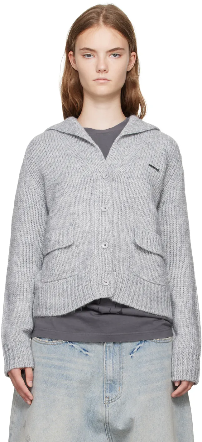 Single-Breasted Long-Sleeved Sweater