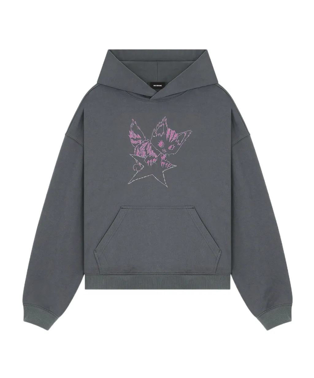 Monster Print Cotton Hoodie