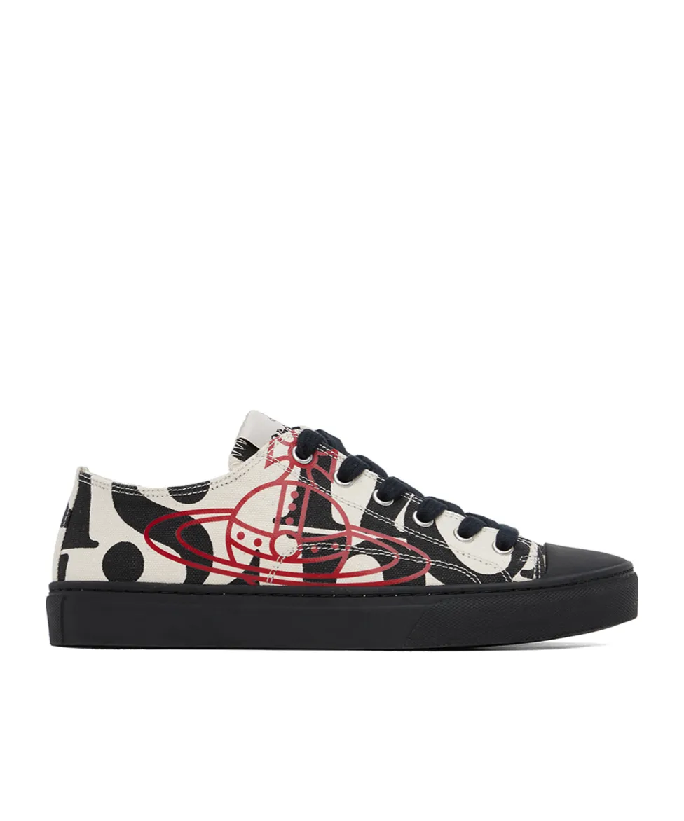 Lace-Up Low-Cut Sneakers