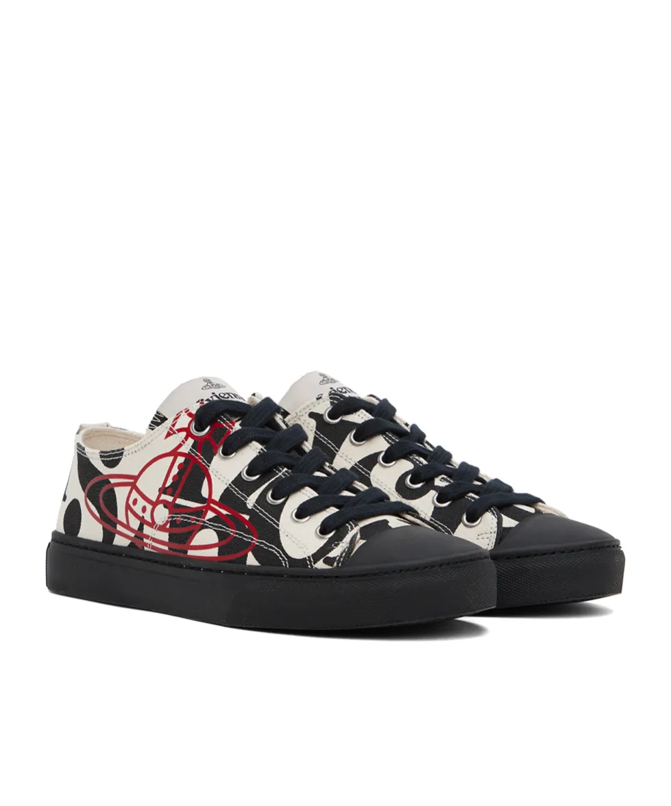 Lace-Up Low-Cut Sneakers