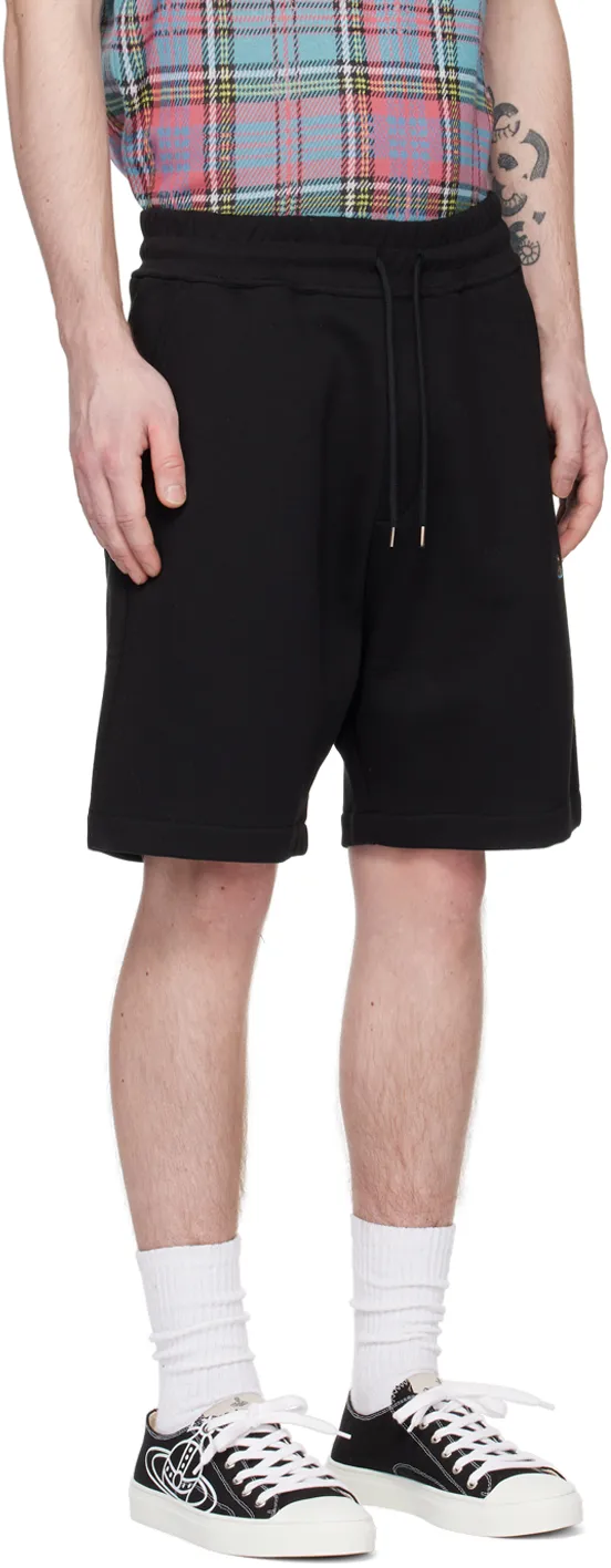 Embroidered-Orb Cotton Shorts