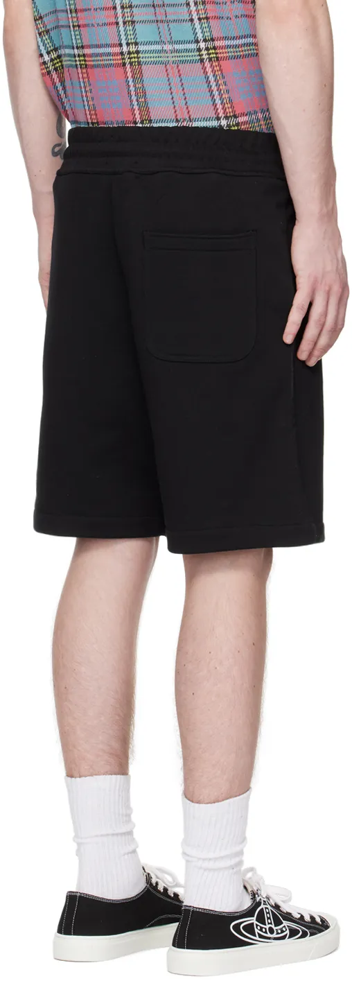 Embroidered-Orb Cotton Shorts