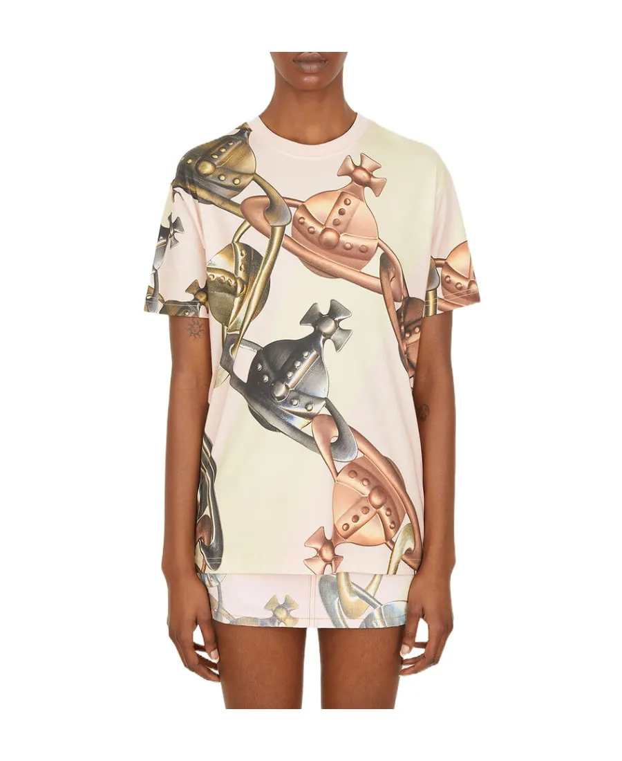 Orb Chain Printed Crewneck T-Shirt