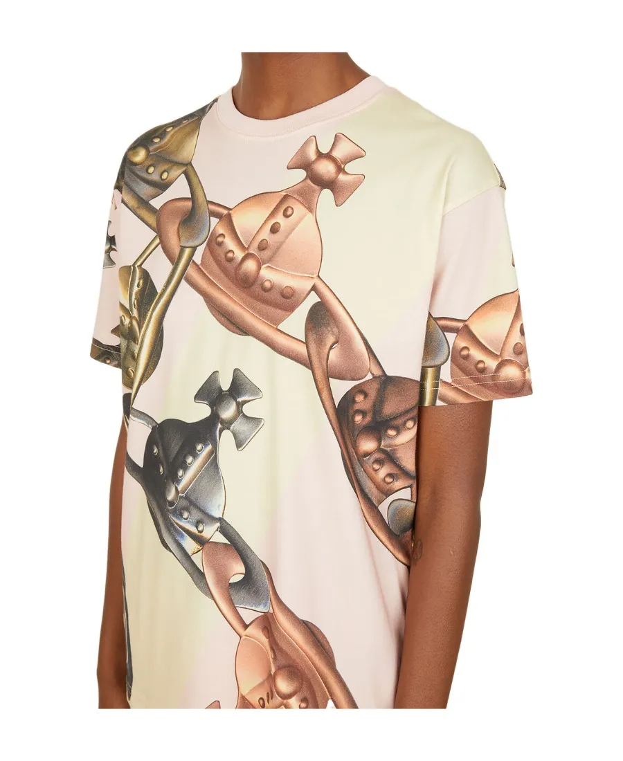 Orb Chain Printed Crewneck T-Shirt