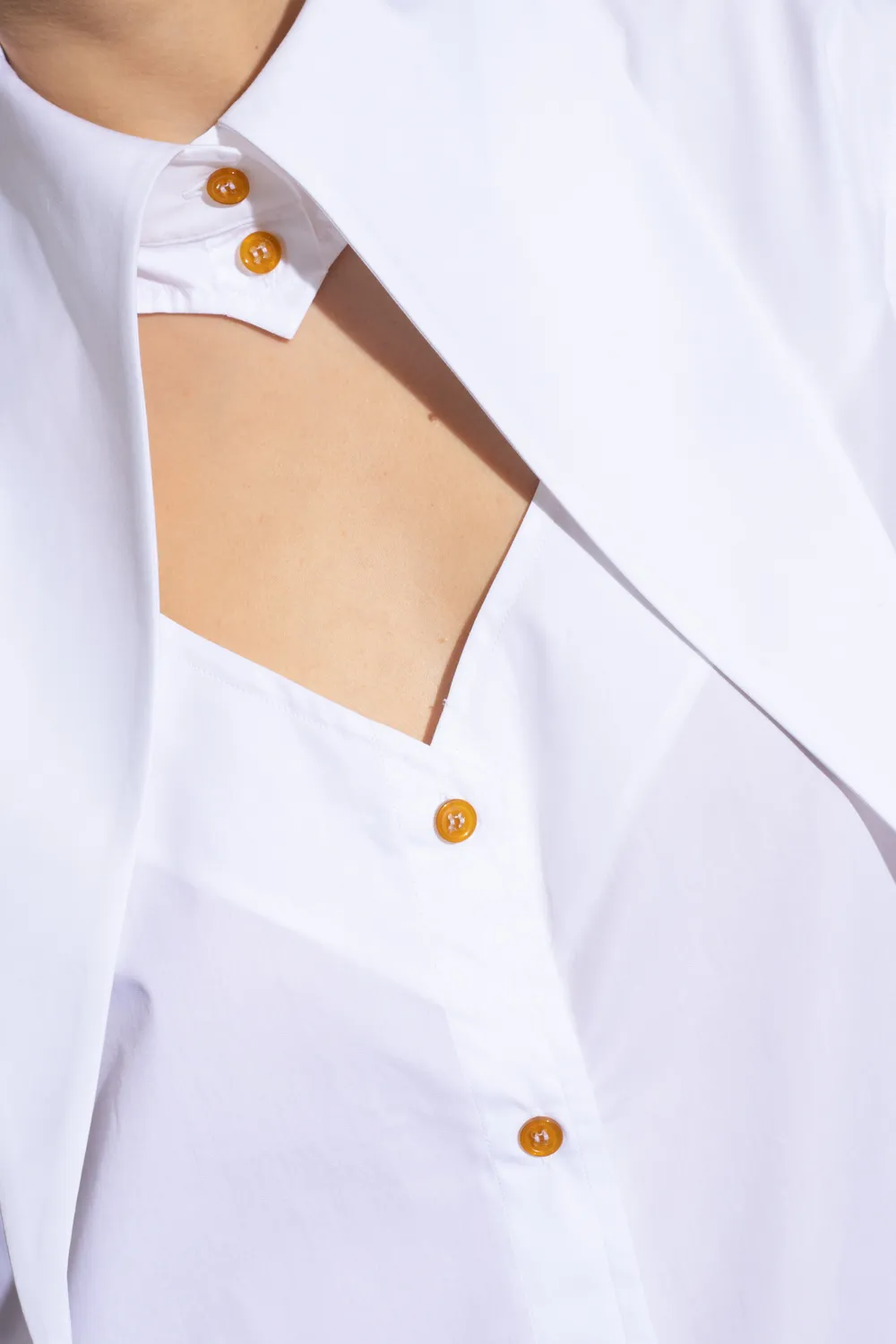 Cut-Out Detail Shirt Dress
