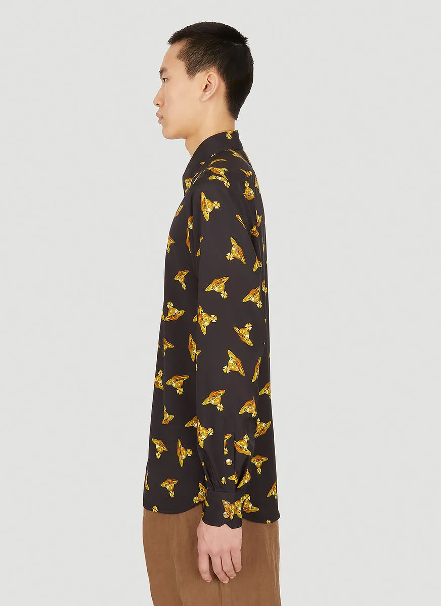 All-Over Orb-Print Shirt