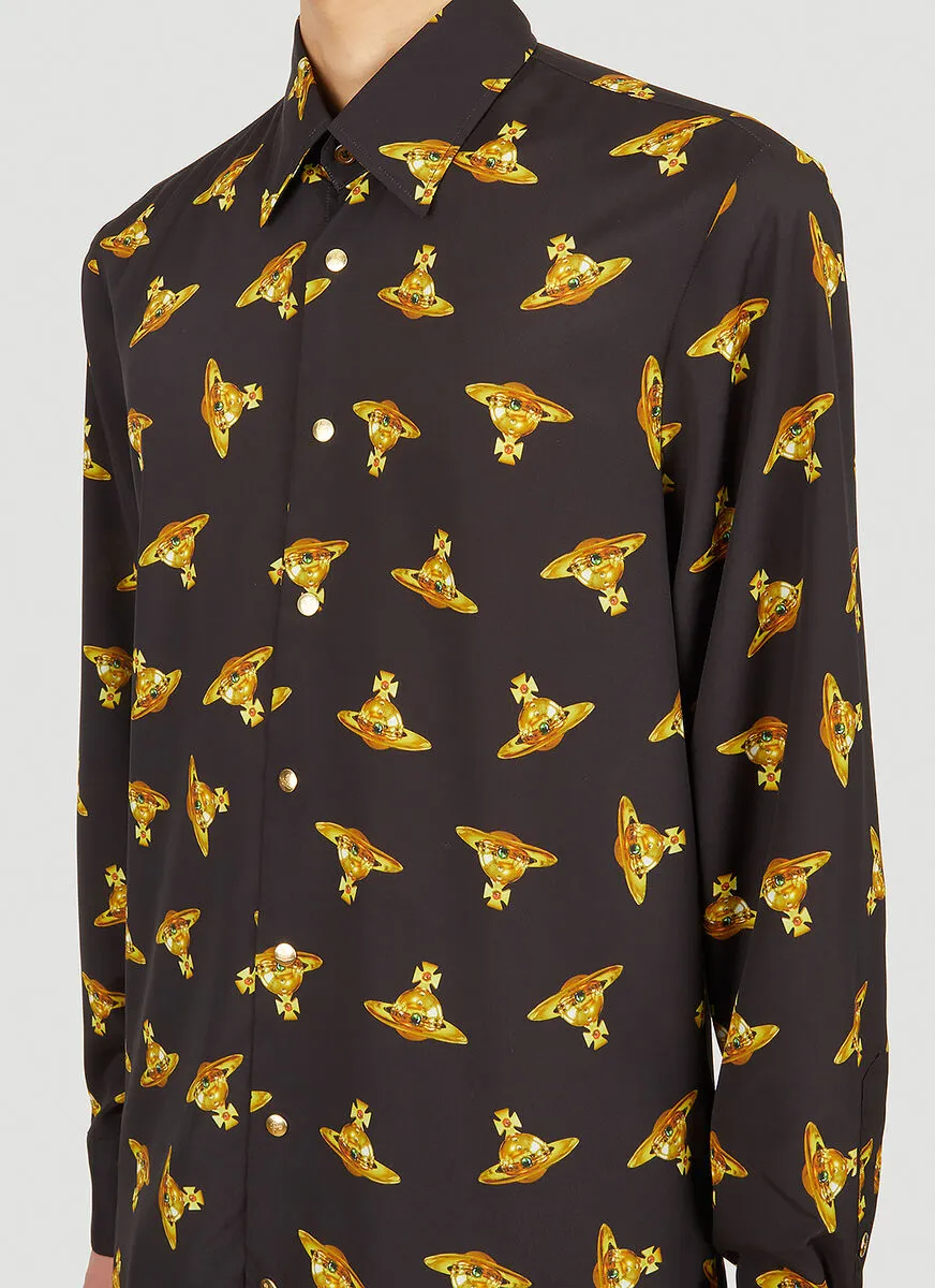 All-Over Orb-Print Shirt