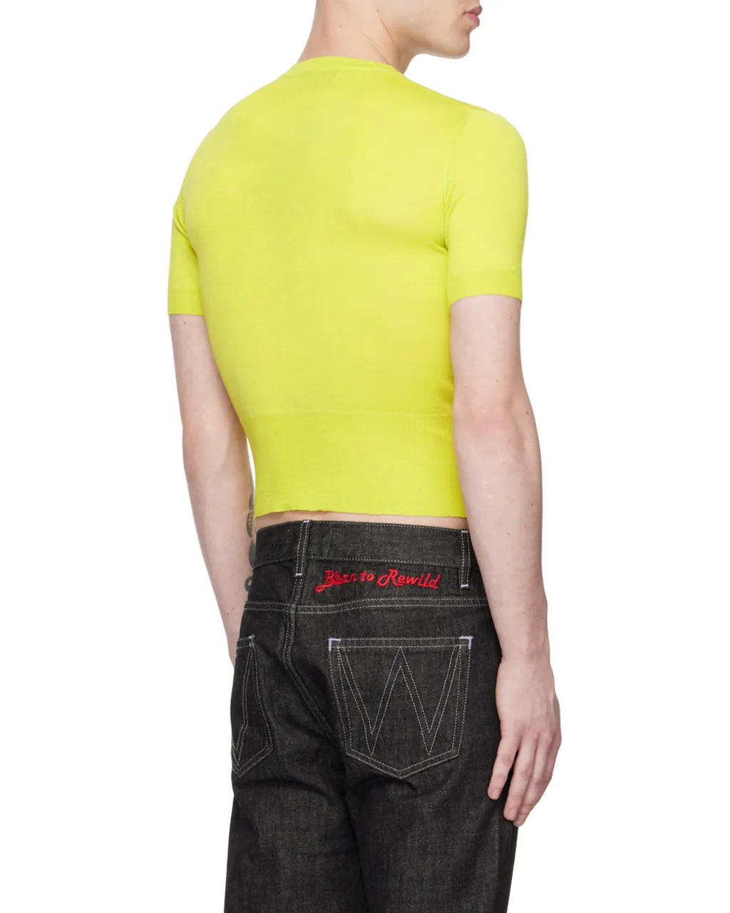 Embroidered-Orb Knit Top