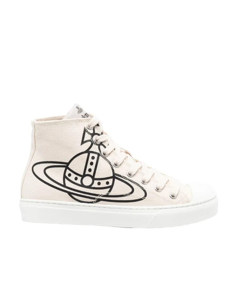 Orb-Print High-Top Sneakers