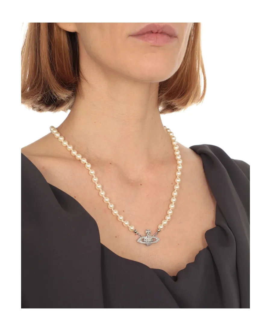 Saturn Pendant Beaded Necklace
