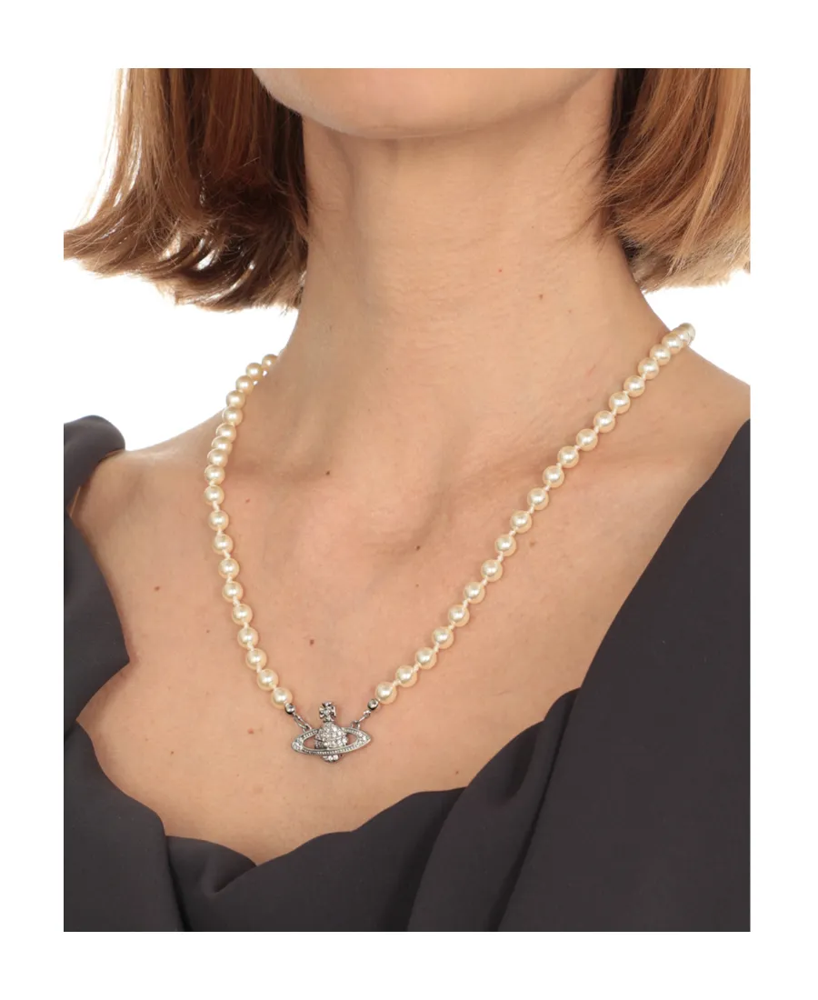 Saturn Pendant Beaded Necklace