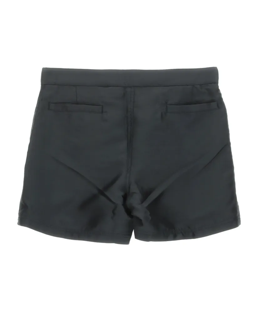 Orb-Embroidered Mid-Rise Bermuda Shorts