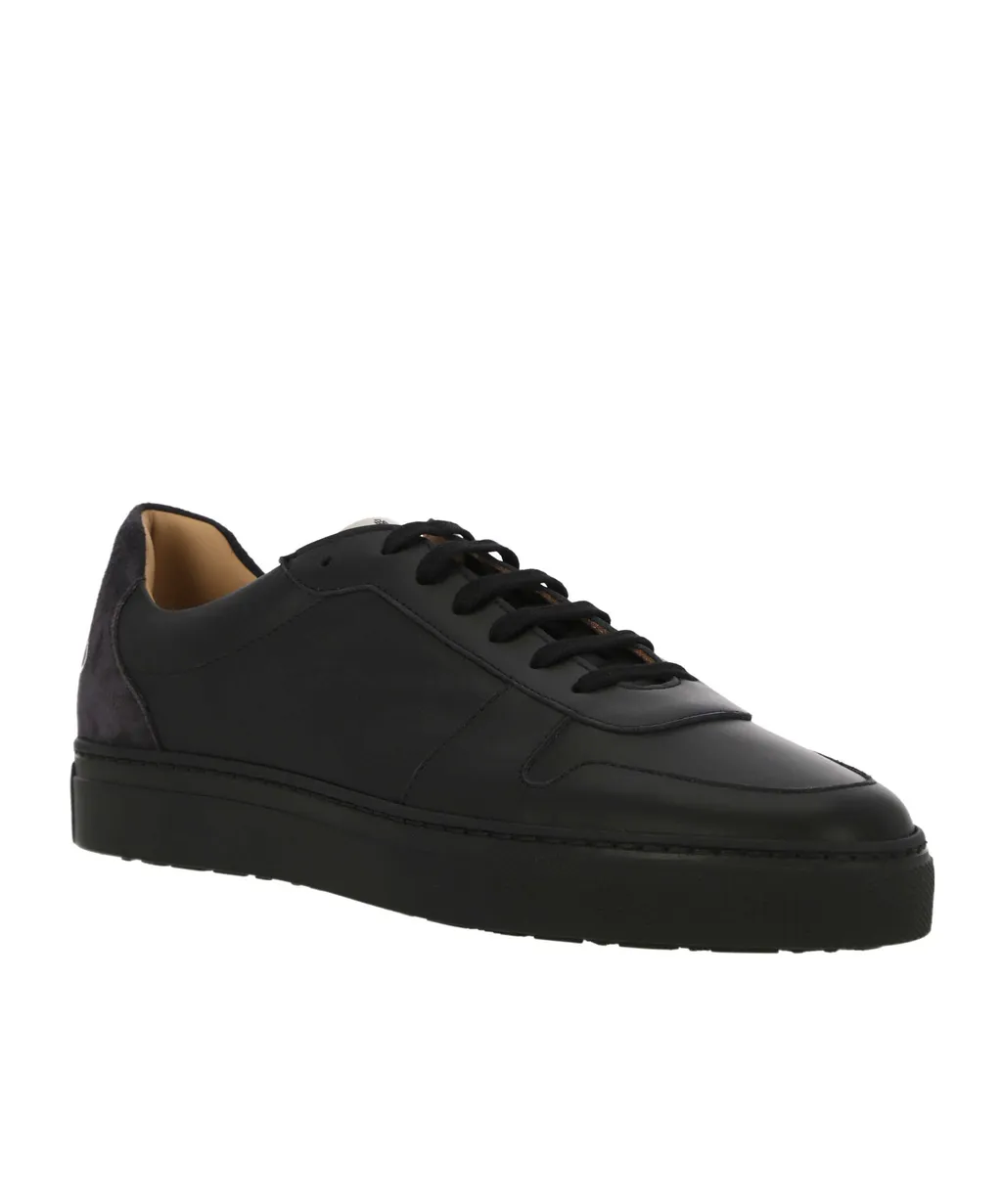 Logo-Print Calf Leather Sneakers