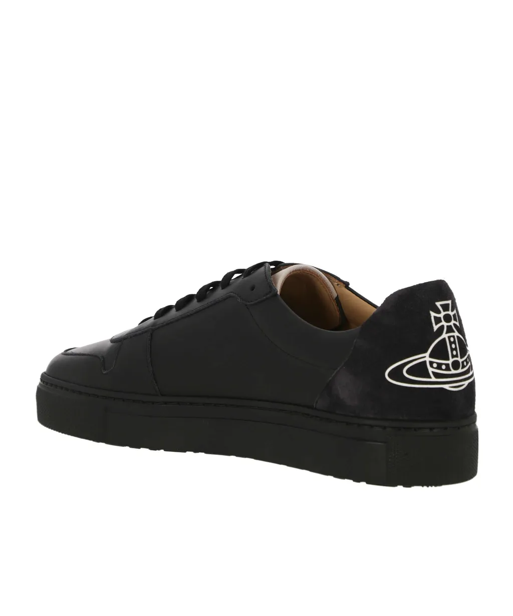 Logo-Print Calf Leather Sneakers