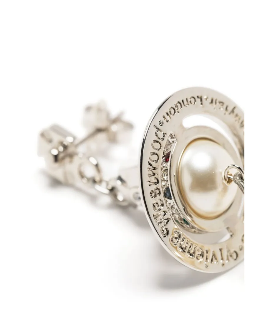 Orb Embellished Drop Earrings