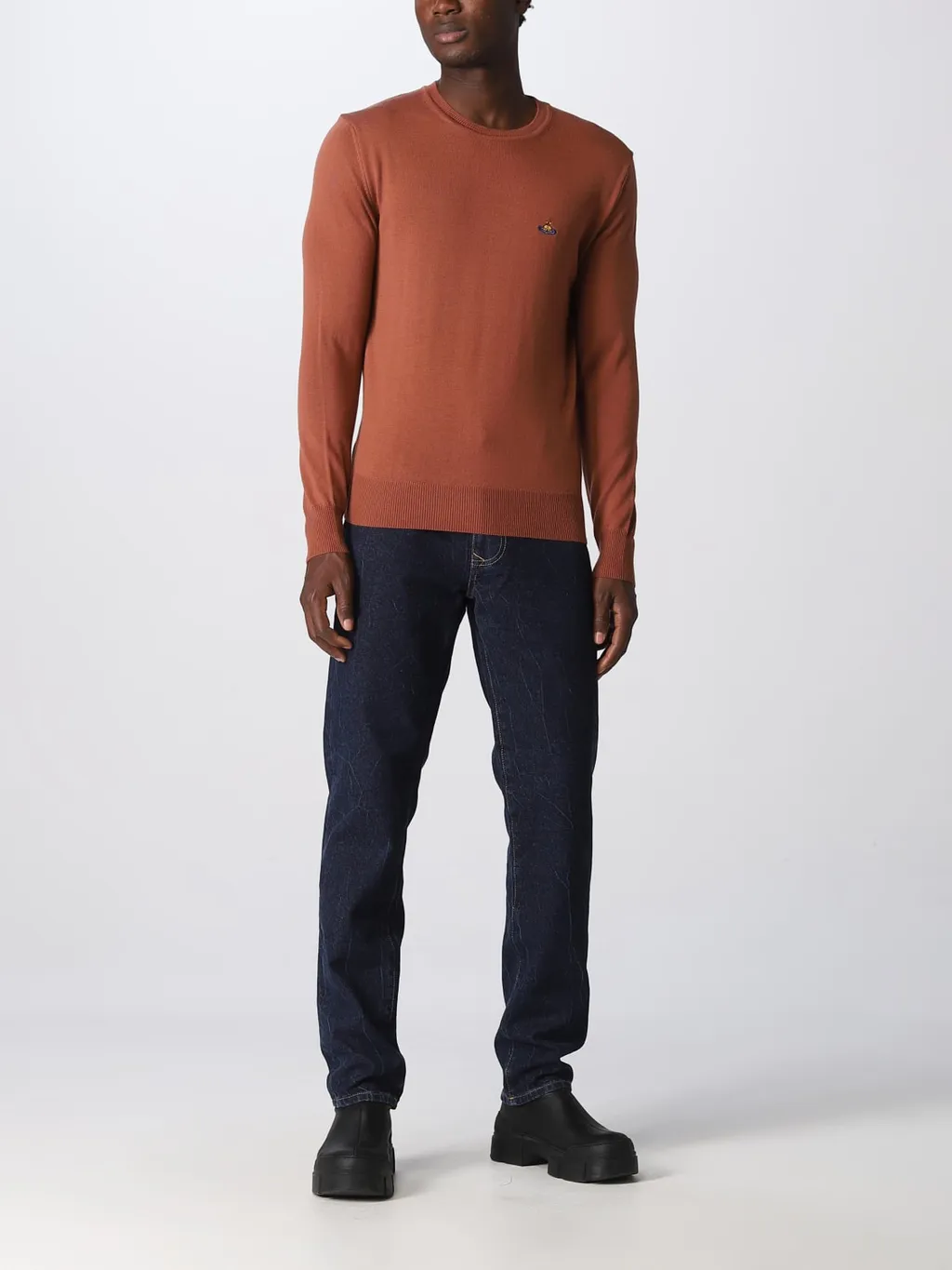 Round Collar Long Sleeve Sweater