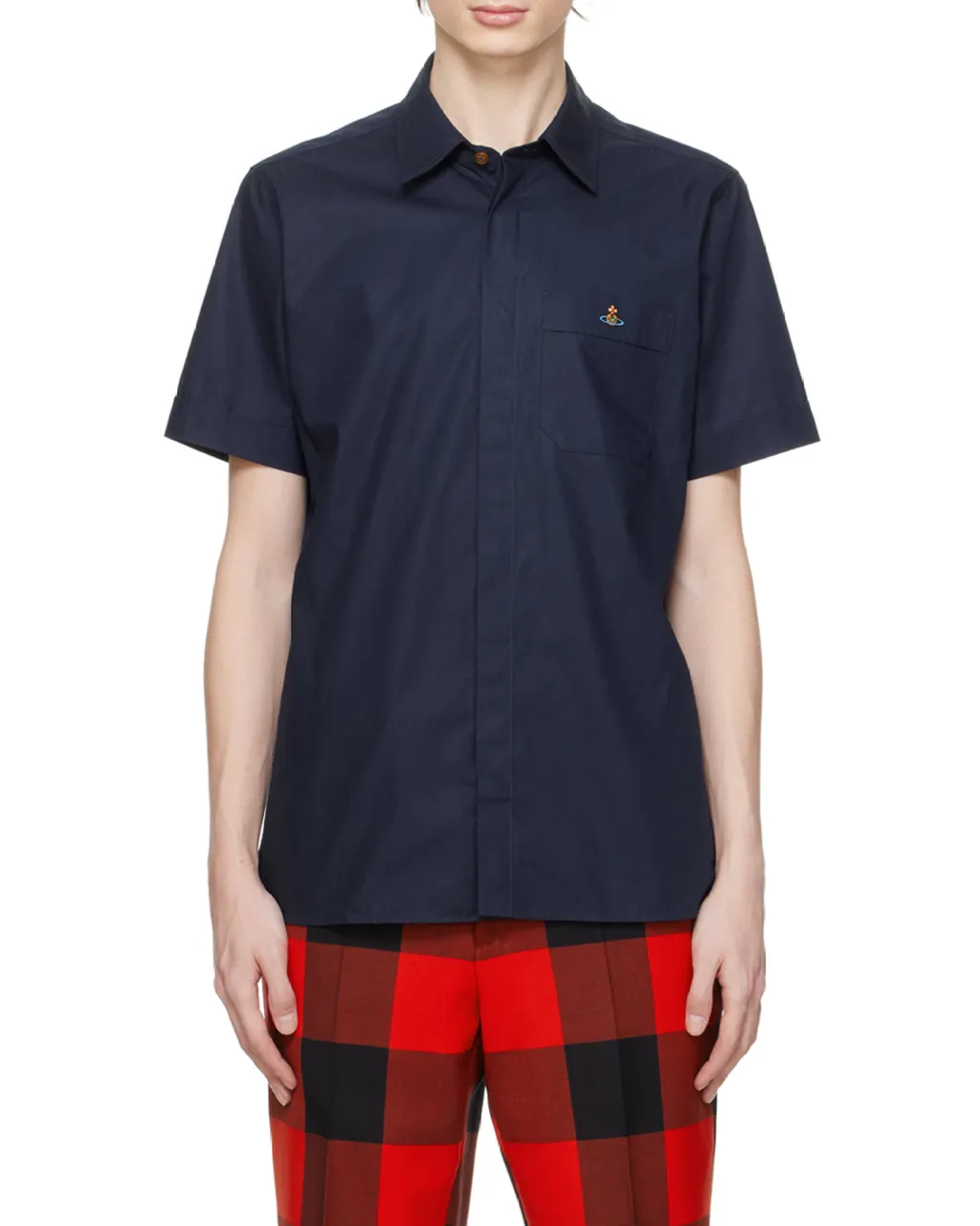 Orb Embroidered Short-Sleeved Shirt