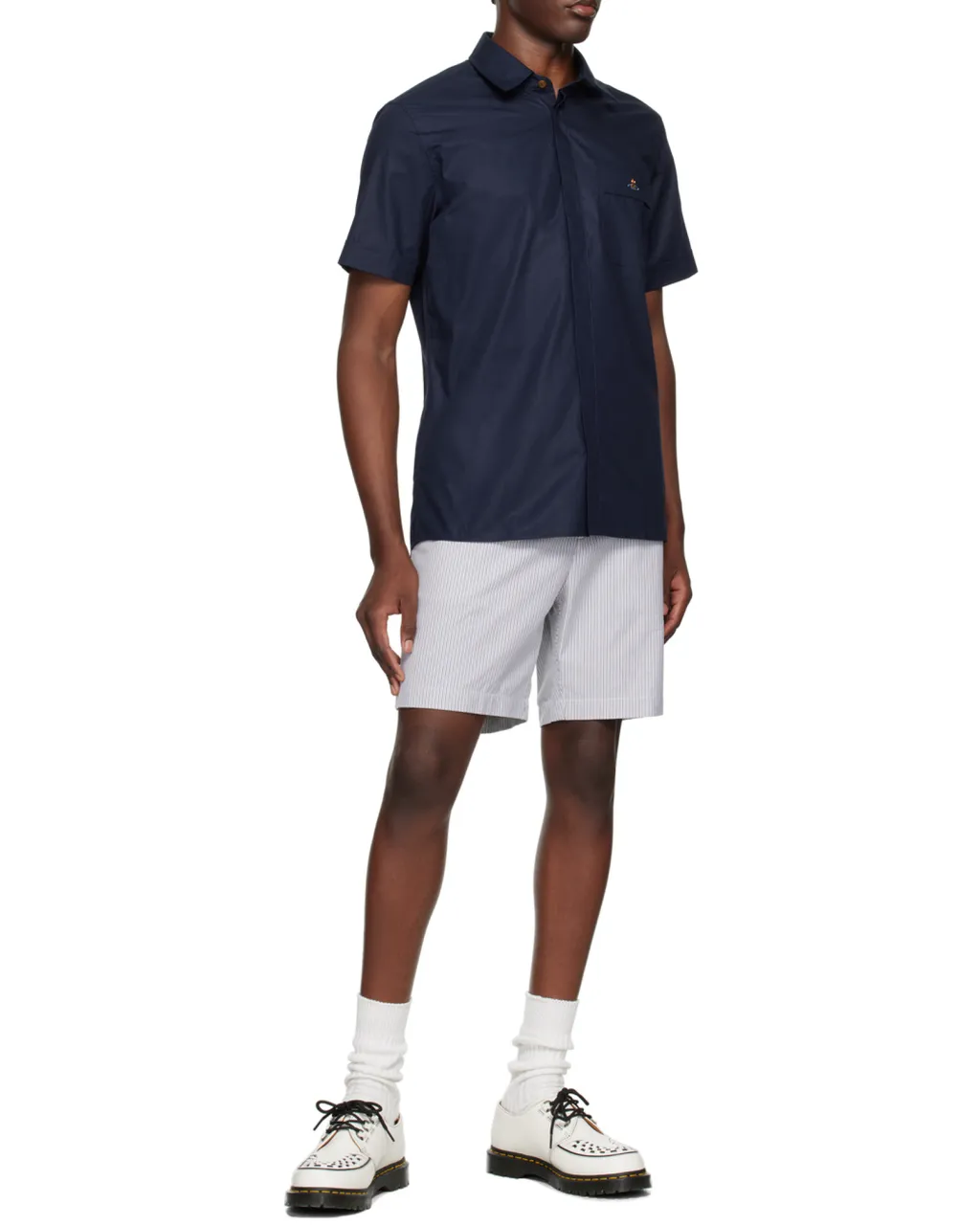 Orb Embroidered Short-Sleeved Shirt