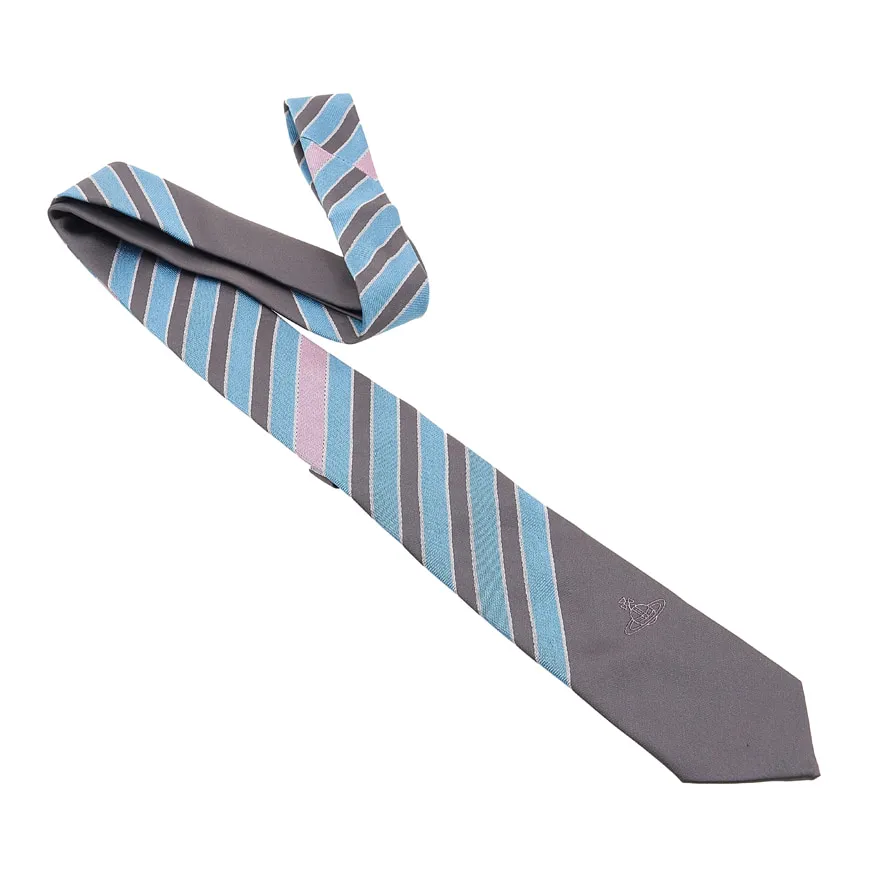Striped Logo Tie