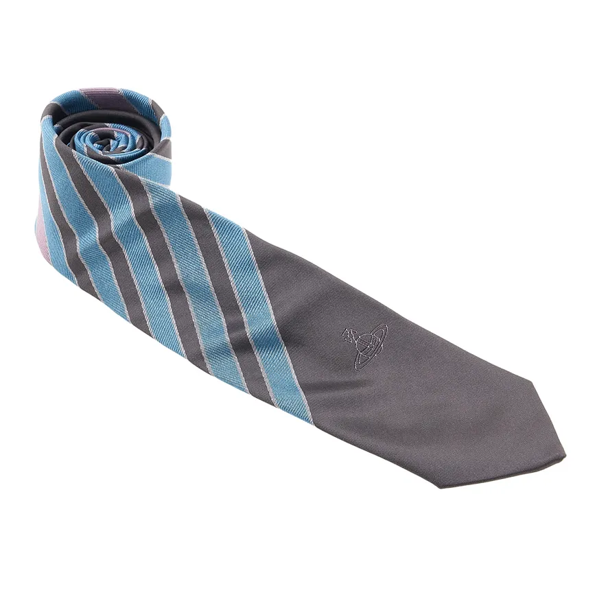 Striped Logo Tie