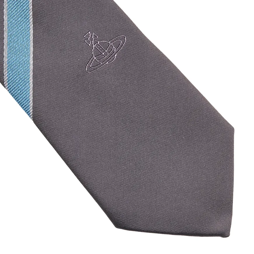 Striped Logo Tie