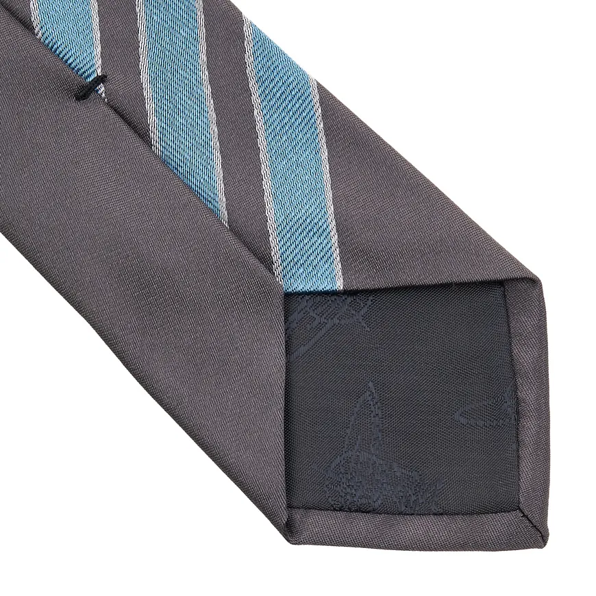 Striped Logo Tie