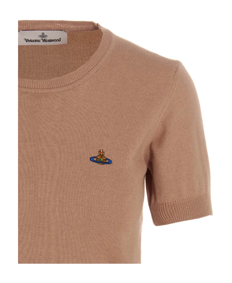 Orb-Embroidered Knitted Top