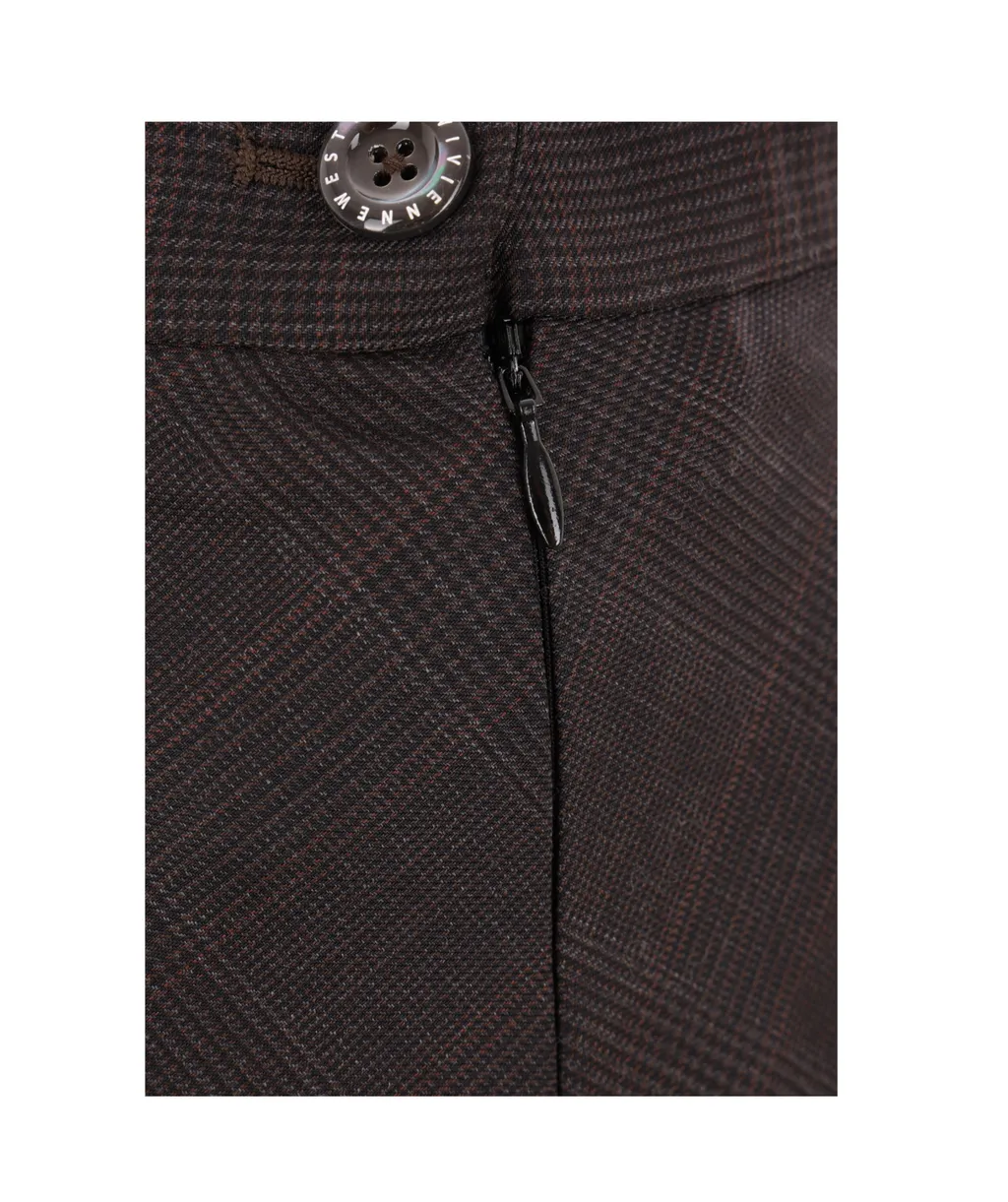 Side Panther Gathered Skirt