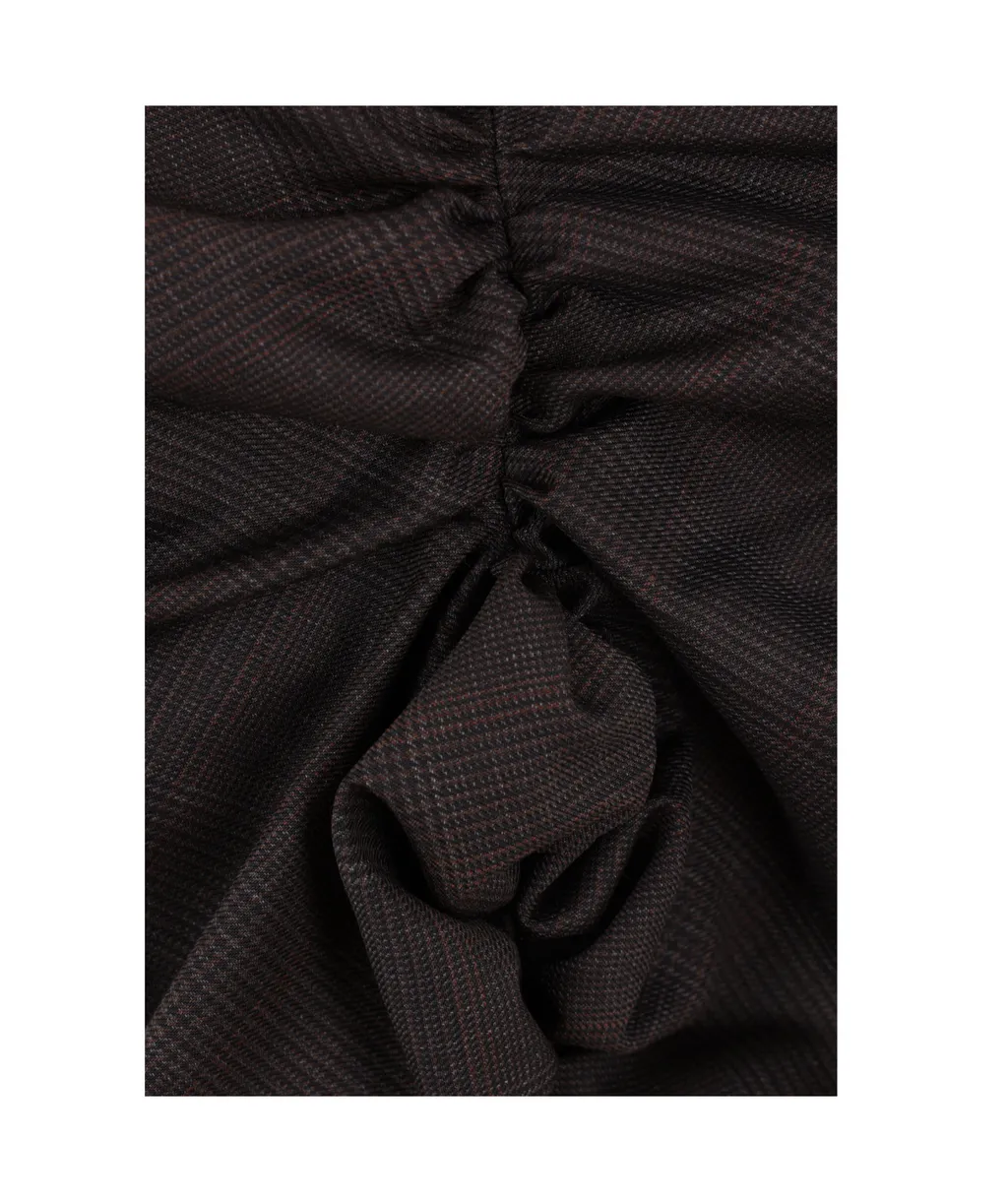 Side Panther Gathered Skirt