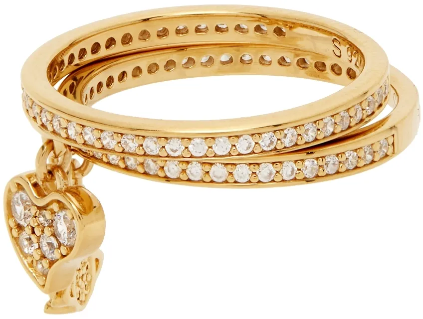 Heart-Shaped Pendant Ring