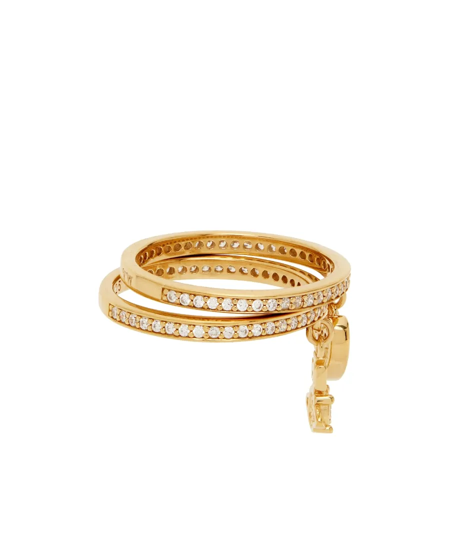 Heart-Shaped Pendant Ring