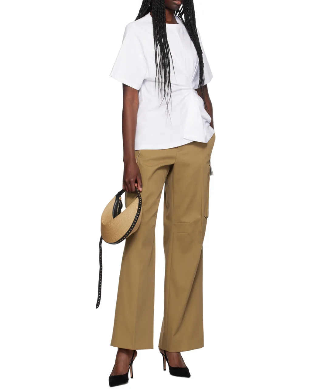 Belt-Loop Casual Pants