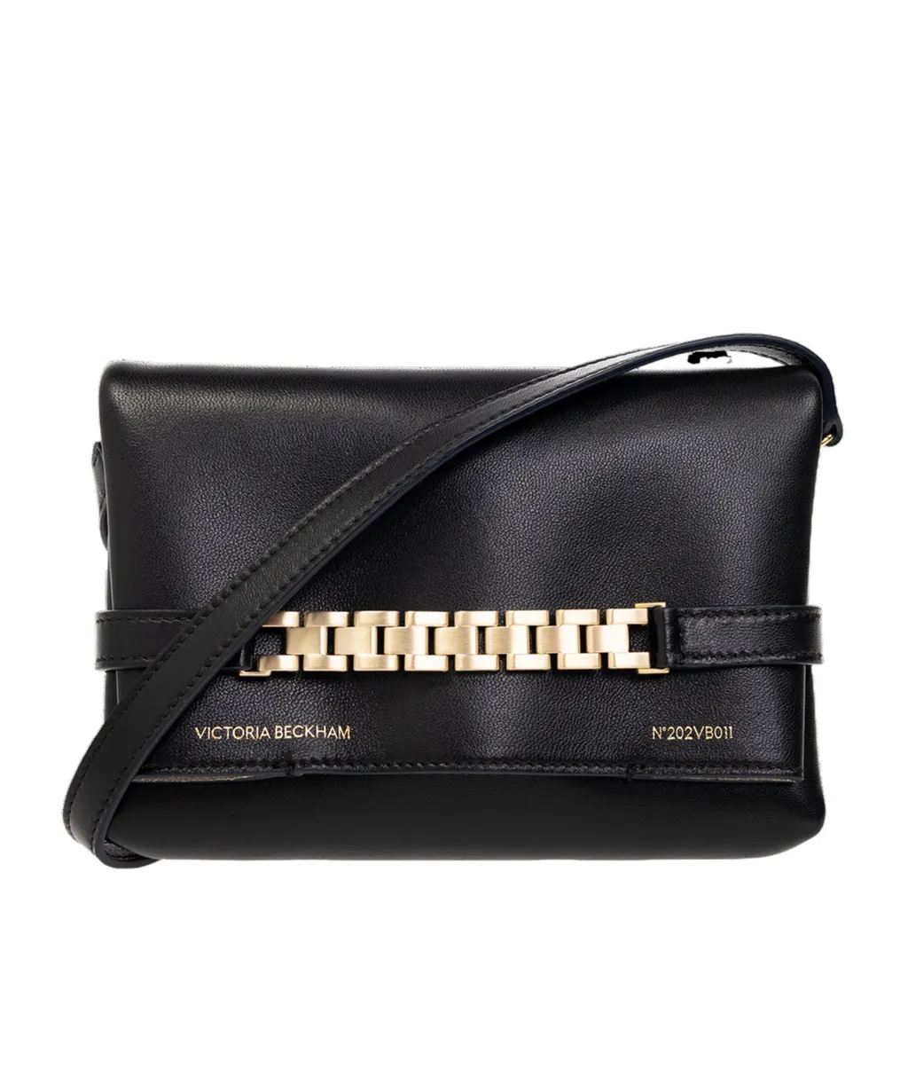 Logo-Printed Foldover Top Crossbody Bag