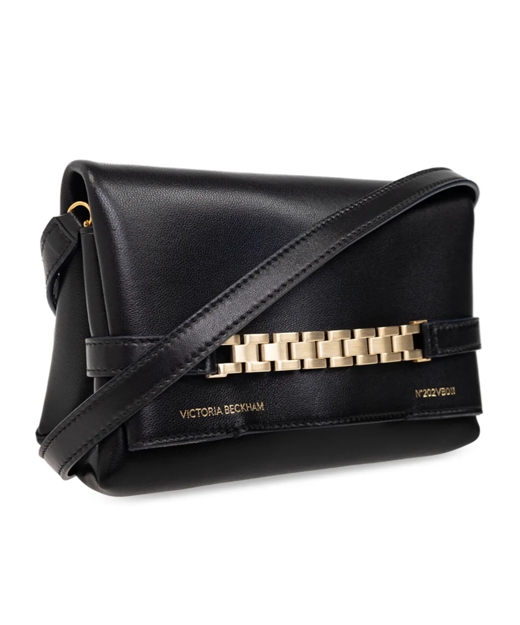Logo-Printed Foldover Top Crossbody Bag