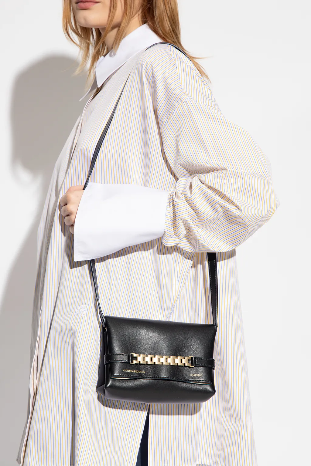 Logo-Printed Foldover Top Crossbody Bag
