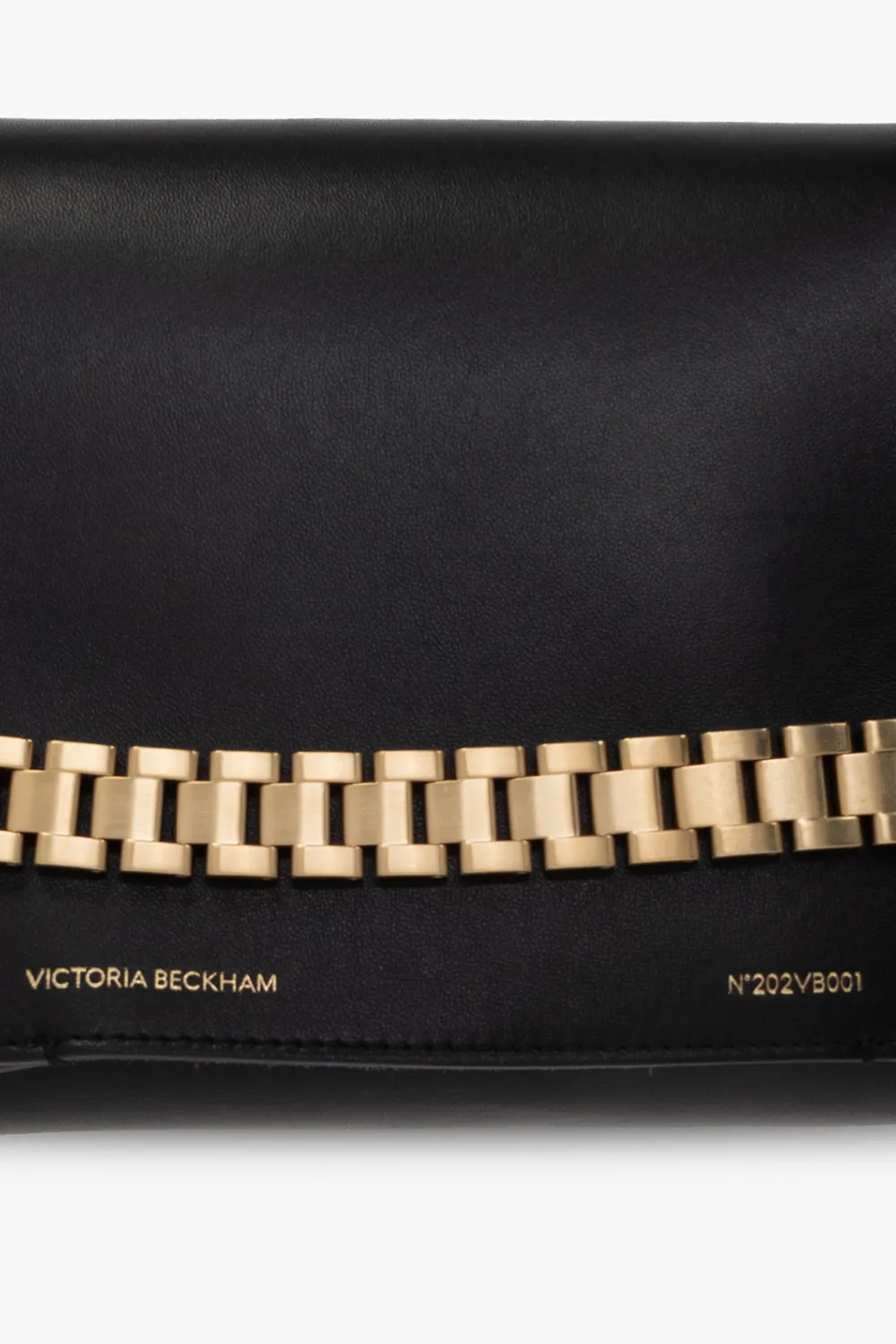 Chain-Detailed Foldover Top Shoulder Bag