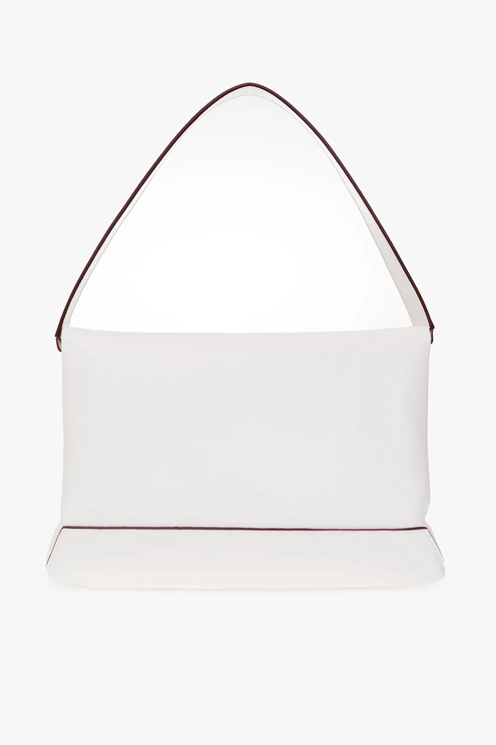 Chain-Detailed Foldover Top Shoulder Bag