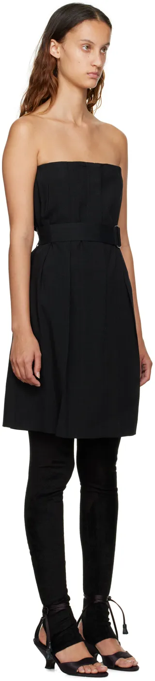 Strapless Belted Midi Dress