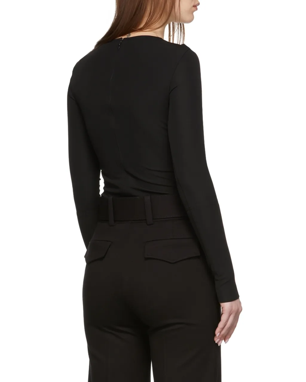 Cut-Out Detail Long-Sleeve Top