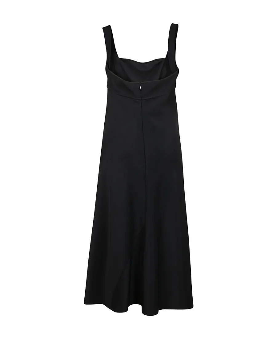 Cady Square Neck Midi Dress