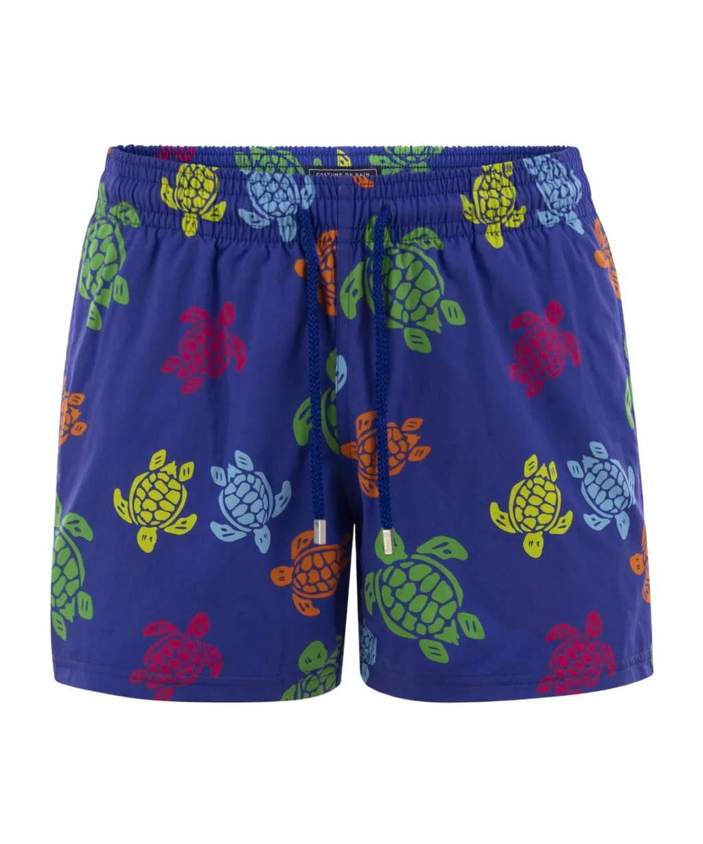 Turtle-Print Swim Shorts