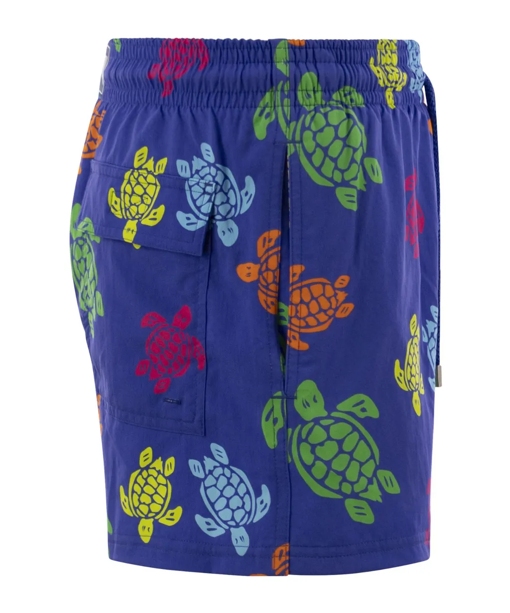 Turtle-Print Swim Shorts