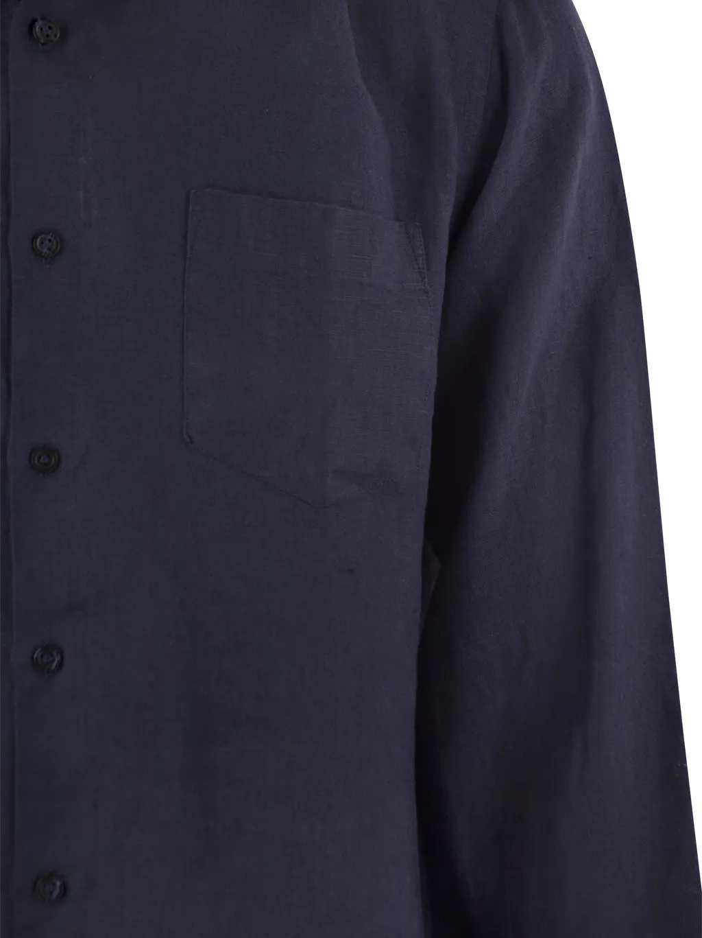 Logo-Embroidered Linen Shirt