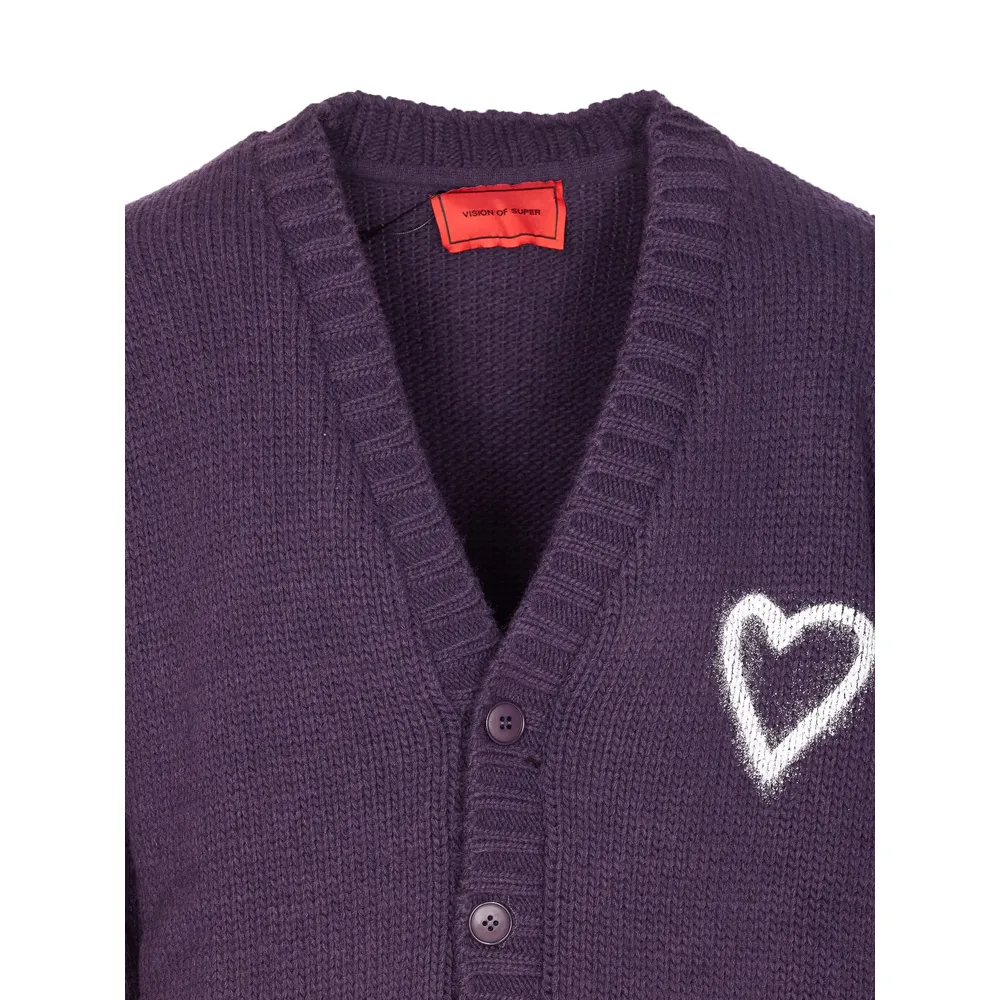 Long-Sleeved Knitted Cardigan
