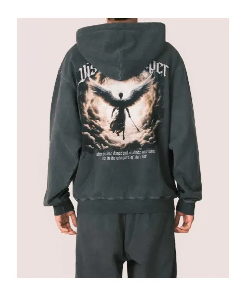 Hoodie With Angel Print