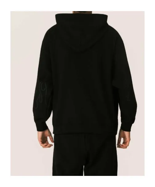 Hoodie With Red Flames
