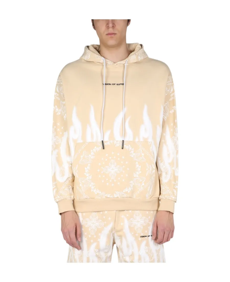 Printed Drawstring Hoodie