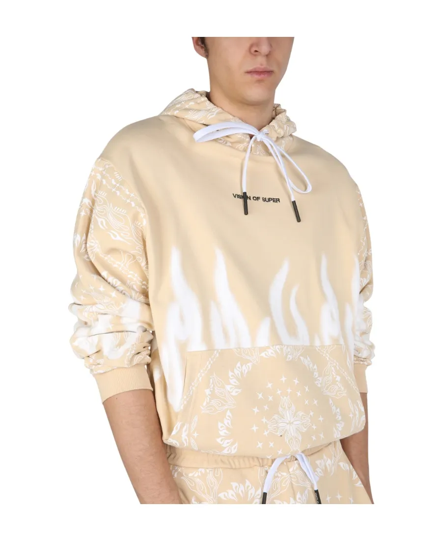 Printed Drawstring Hoodie