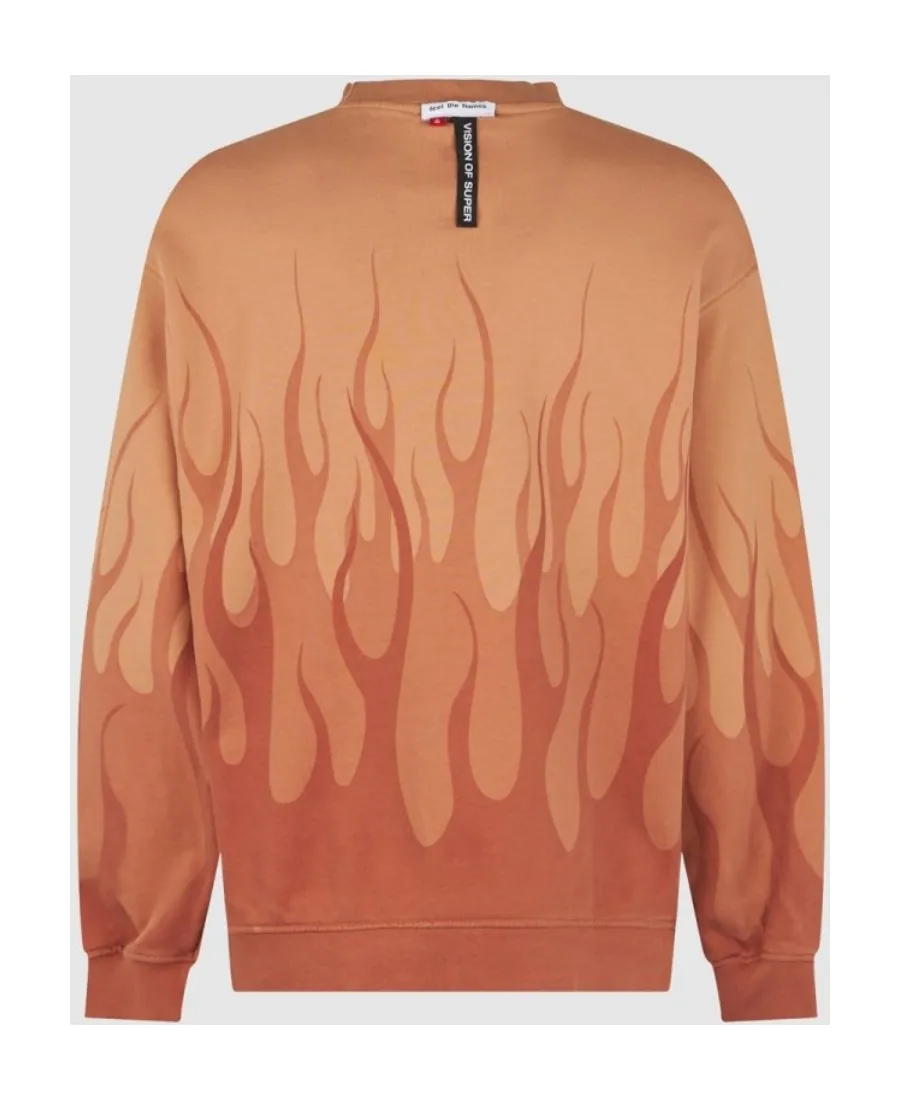 Flame-Printed Sweatshirt